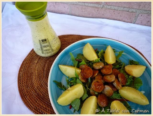 Vinagreta de Yogur, Menta y Limón