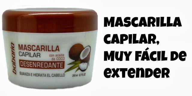 Mascarilla  desenredante con aceite de coco de Babaria