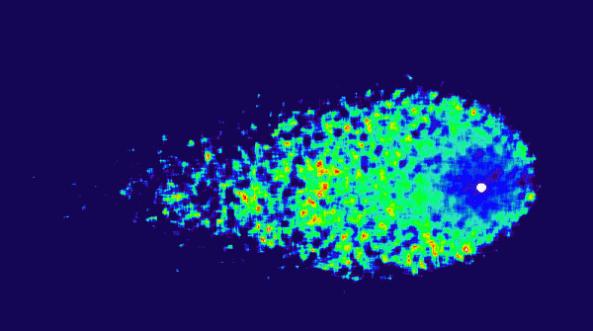 La coma de polvo que rodea a ISON revela evopración de partículas de hielo