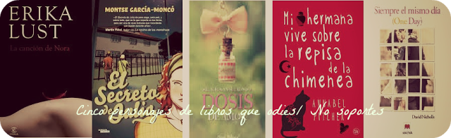 Nuestro top 5 | Cinco personajes que odies/ no soportes.