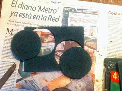 Discos de scotch brite ya cortados en forma redonda