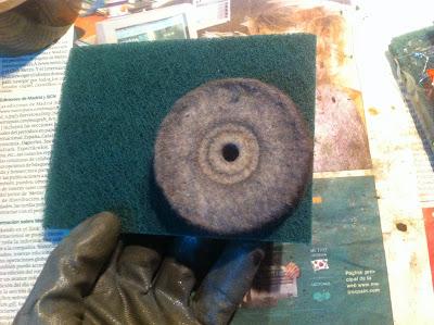 Disco abrasivo y fibra verde del mercadona