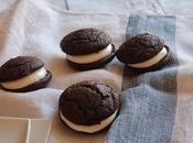 Whoopie chocolate crema queso
