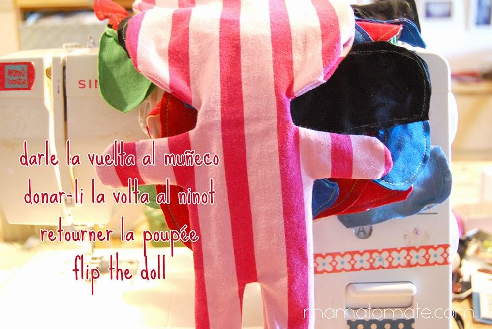 Como hacer desde cero un muñeco de trapo reciclando una camiseta de punto