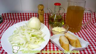 Receta de la sopa de cebolla