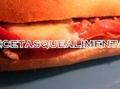 Bocadillo carne pimiento relleno