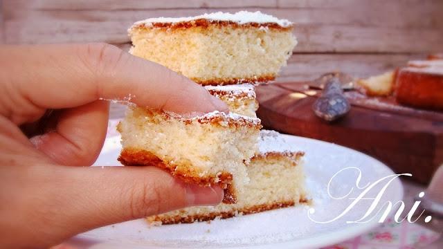 BIZCOCHO ESPONJOSO DE YOGURT DE LIMON