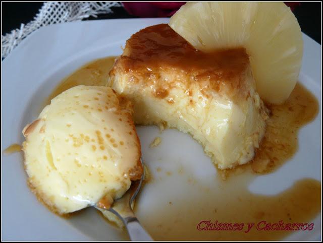 Flan de piña light
