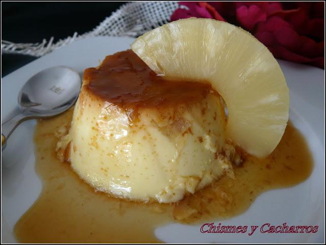 Flan de piña light