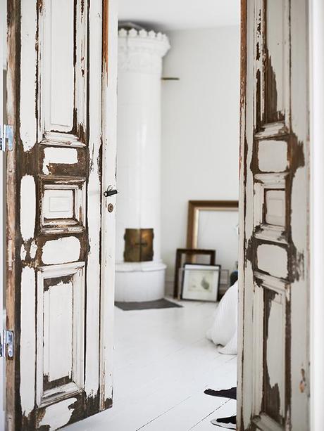 Decoracion escandinava con un toque de azul vintage