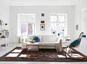 Decoracion escandinava toque azul vintage