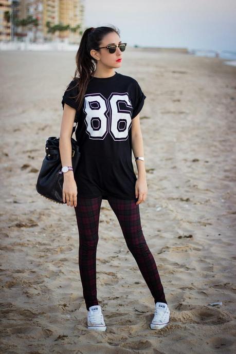 Sporty Shirt And Tartan For A Casual Look