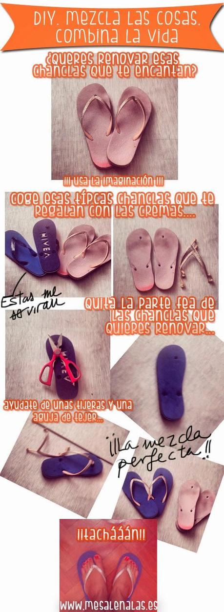 Customiza la vida. DIY Sandalias Frankestein