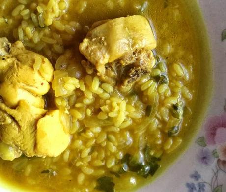 Arroz y Pollo al Curry y Ras Al Hanout