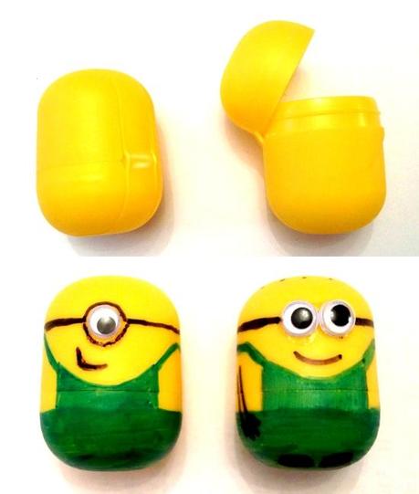 Regalos kinder sorpresa convertidos en minion Crea adornos minion