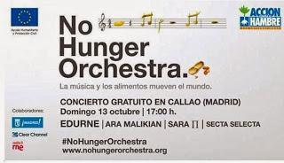Concierto benéfico (y gratuito) de Acción Contra el Hambre este domingo en Madrid
