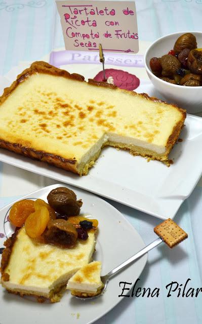 Tartaleta de Ricota con compota de Frutas Secas