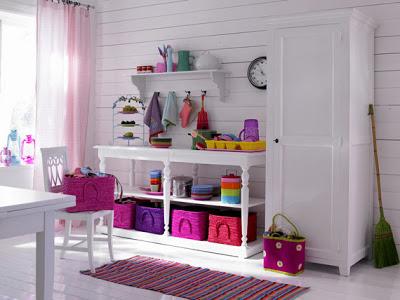 Decoracion Rustica con Canastas