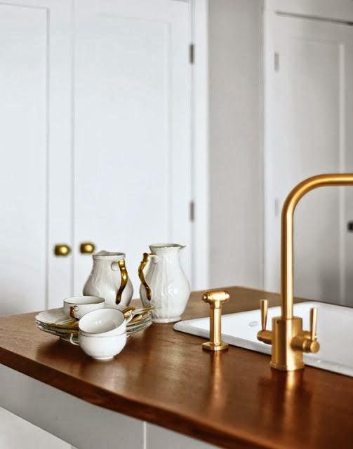 Inspiración de fin de semana: Blanco y oro