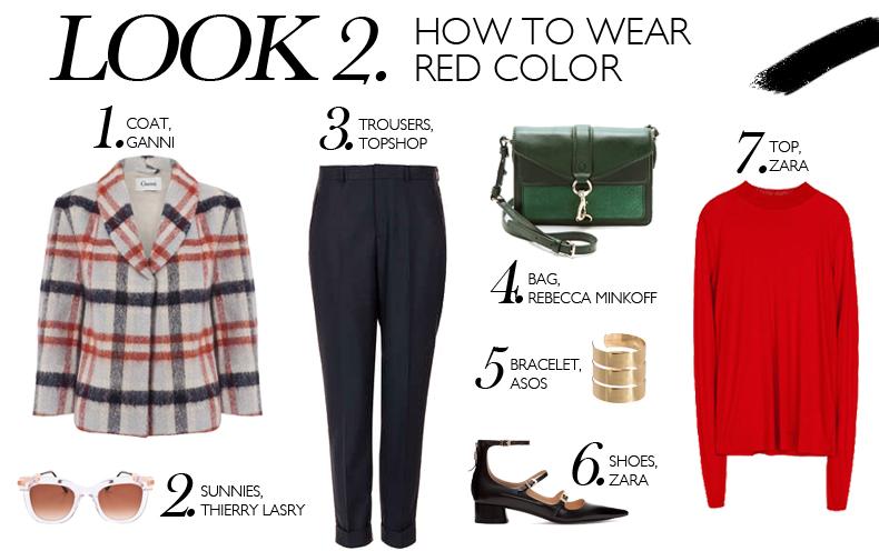 HOW TO WEAR RED COLOR