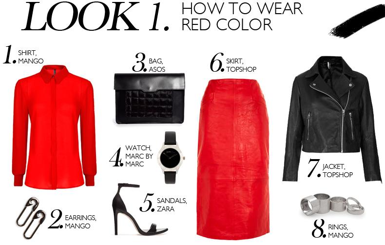 HOW TO WEAR RED COLOR