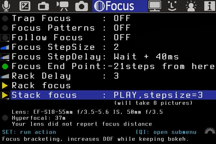 Magic Lantern: Cómo hacer apilamiento de enfoque con Stack Focus