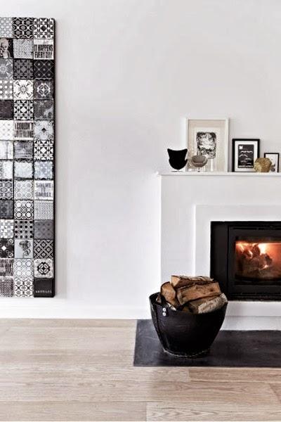 Con la leña en casa