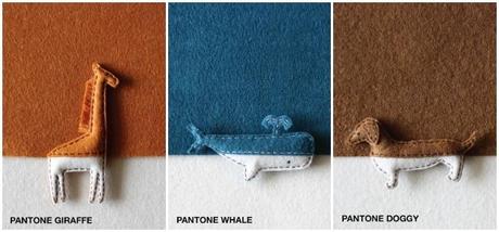 Pantone Animals con fieltro de colores