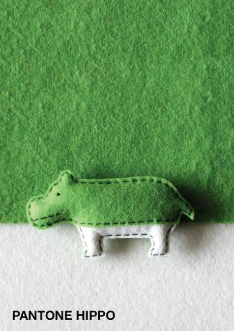 ‘Pantone Animals’ con fieltro de colores Pantone Animals con fieltro de colores