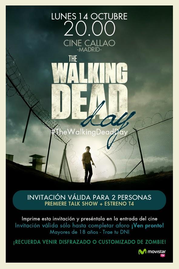 The Walking Dead day el lunes 14 de octubre a las 20:00 horas en la Plaza de Callao (Madrid)