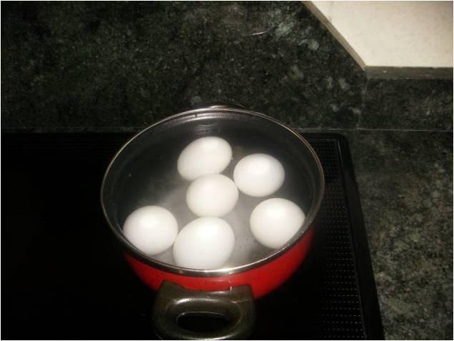 HUEVOS  DUROS  EN  SALSA