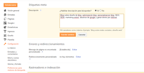 LOS META TAGS EN EL BLOG