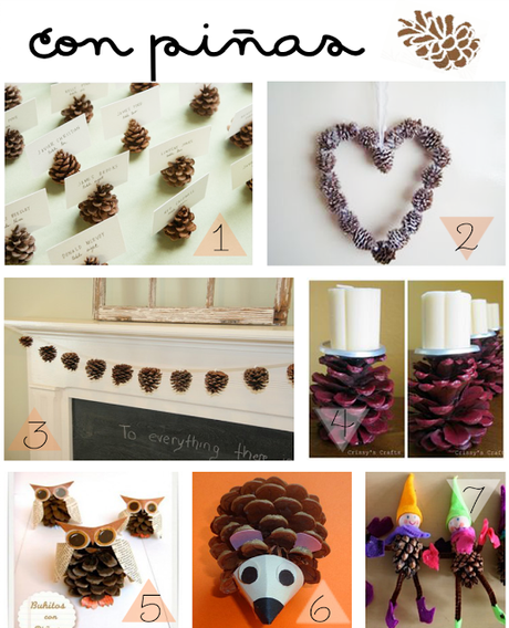 LOS MEJORES DIY CON HOJAS Y PIÑAS DE OTOÑO