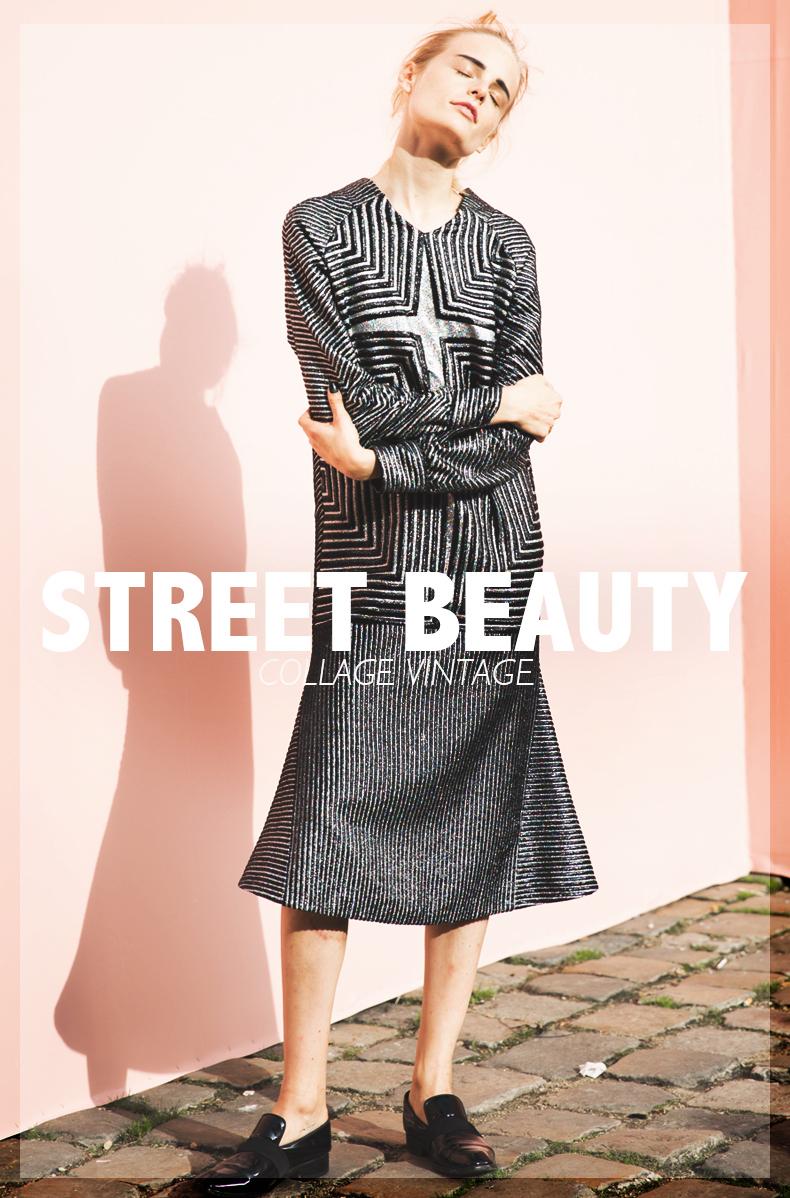 street style collagevintage beauty hairstyle