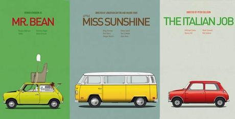 cars-and-movies-illustration-feeldesain Cars and Films: 14 póster motorizados