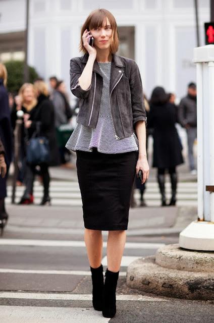 STREET STYLE INSPIRATION; THE PENCIL SKIRT.-