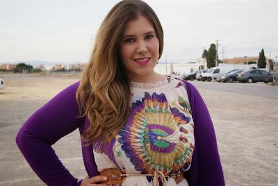 Summer midi dress in autumn