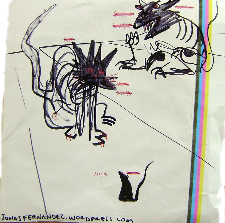 Bocetos y dos pinturas