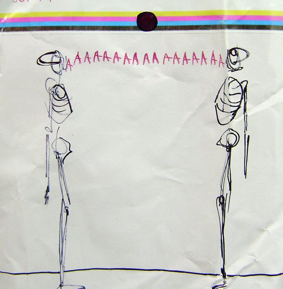 Bocetos y dos pinturas