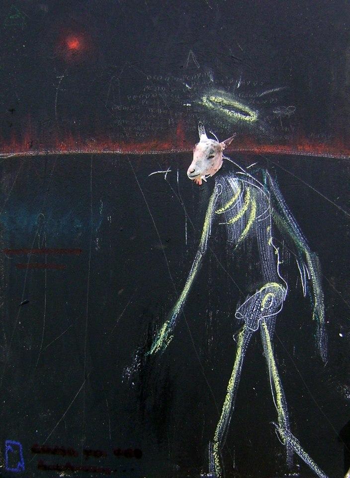 Bocetos y dos pinturas