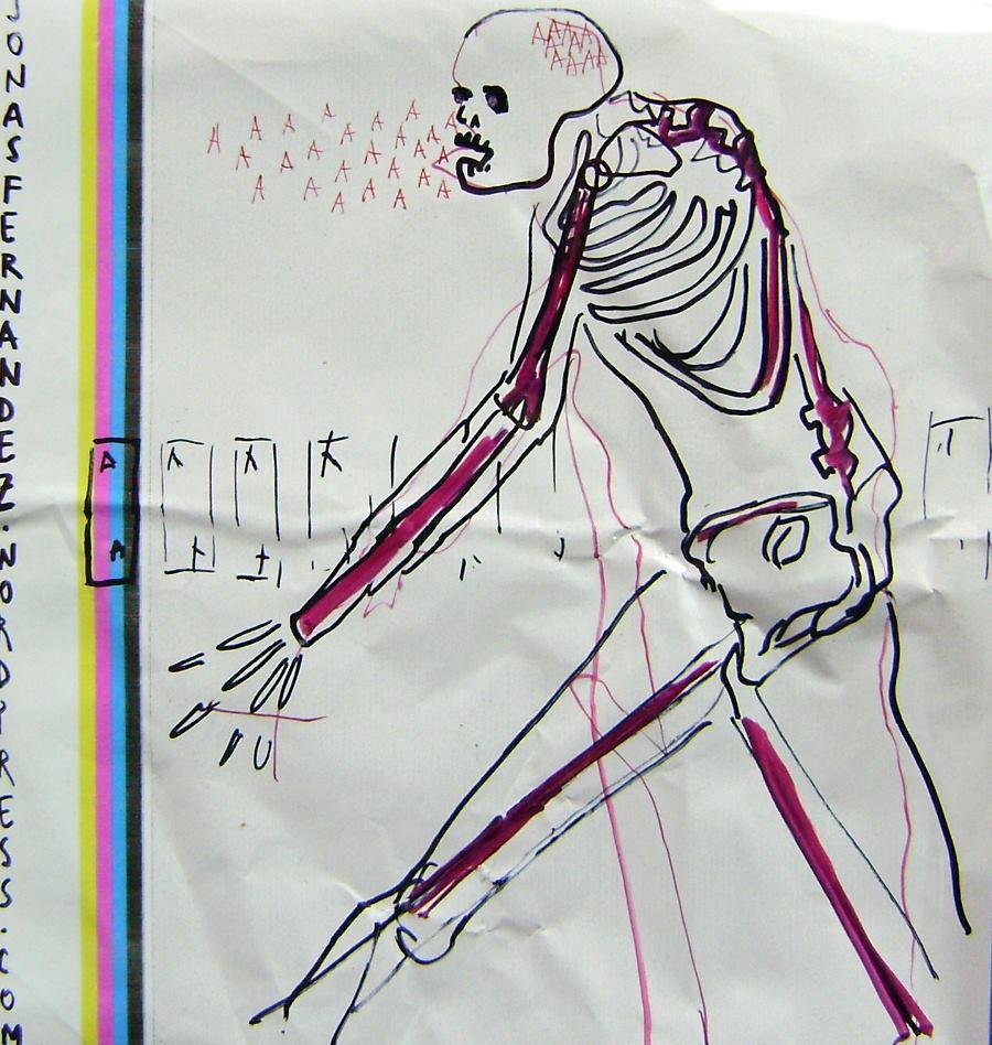 Bocetos y dos pinturas