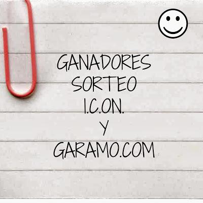 Ganadores Sorteo I.C.O.N. y Garamo.com
