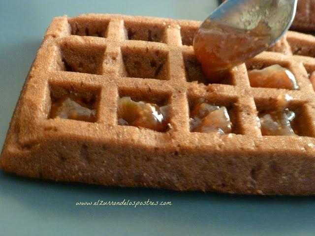 Pastel de Gofres con Trufa e Higos