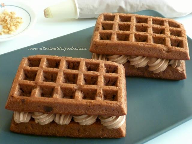 Pastel de Gofres con Trufa e Higos