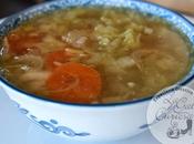 Sopa verduras pollo