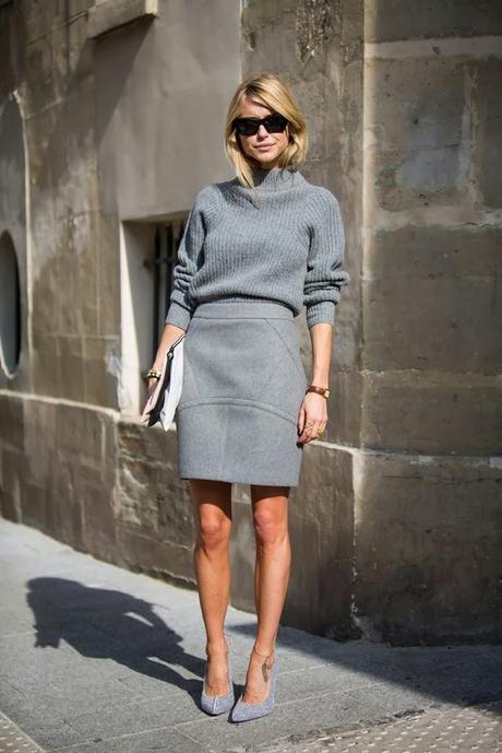 The perfect total grey look The perfect total grey look