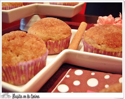 Muffins de vainilla y canela