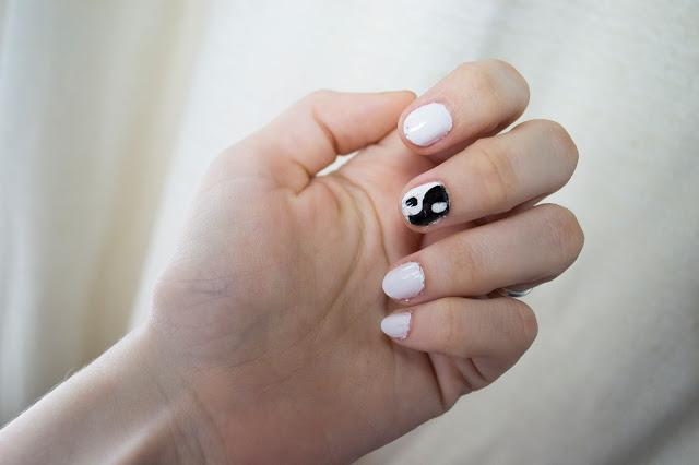 White nails.