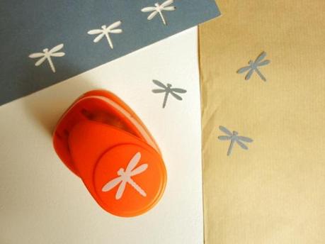 Troqueladora con motivo de libélula de 2,5cm troquel perforadora punch palanca libelula naturaleza etiquetas adornos DIY