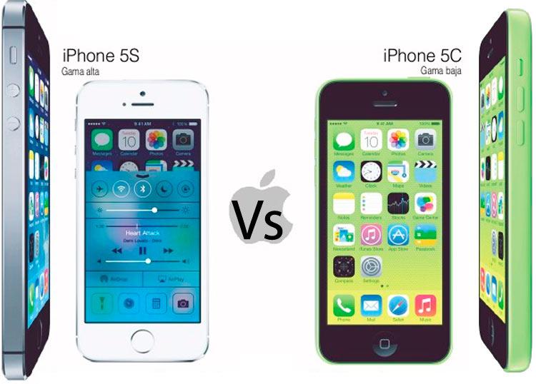 iPhone 5S de gama alta vs iPhone 5C de gama baja - los comparamos
